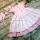 WD Wolf pink stripe boutique remake dress